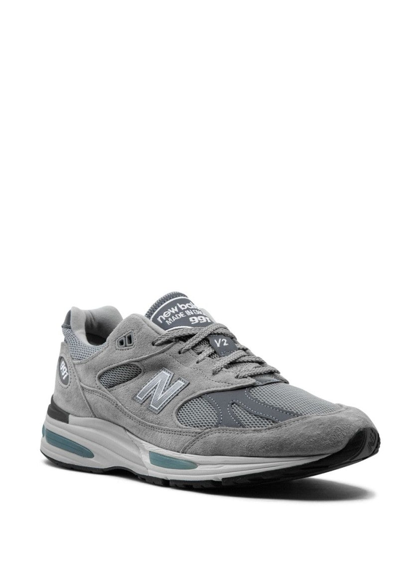 New Balance Panelled Grey Sneakers With Signature Foam Technology