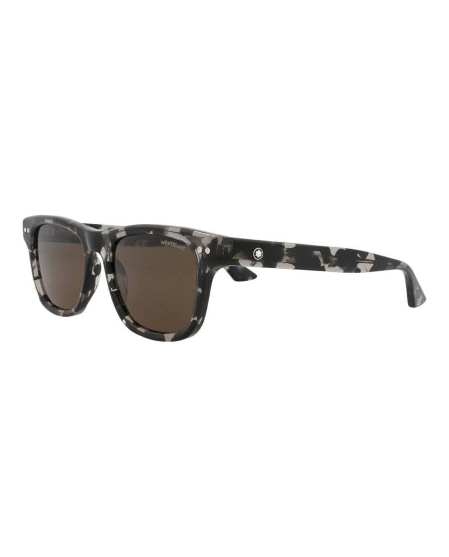 Montblanc Square-Frame Recycled Acetate Sunglasses