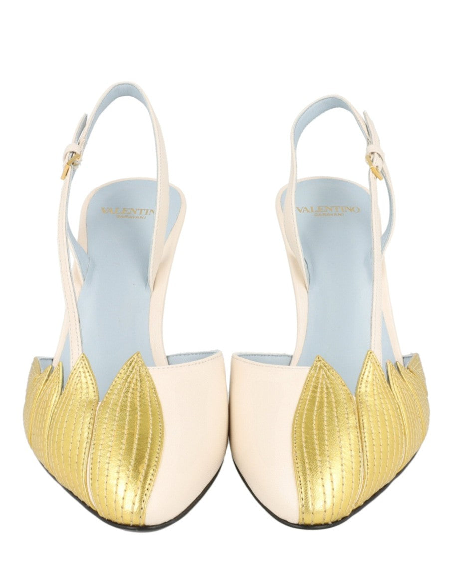 Valentino Foliage Slingback Pumps