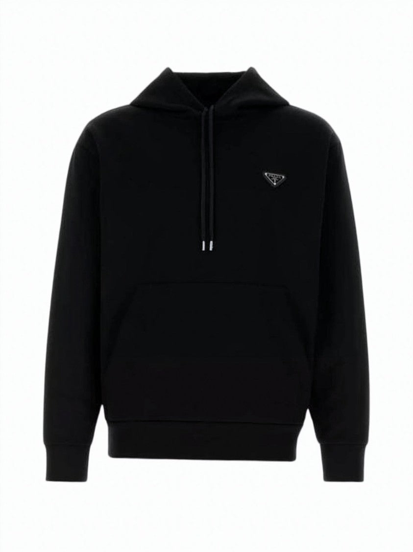 Prada Classic Black Pullover Hoodie