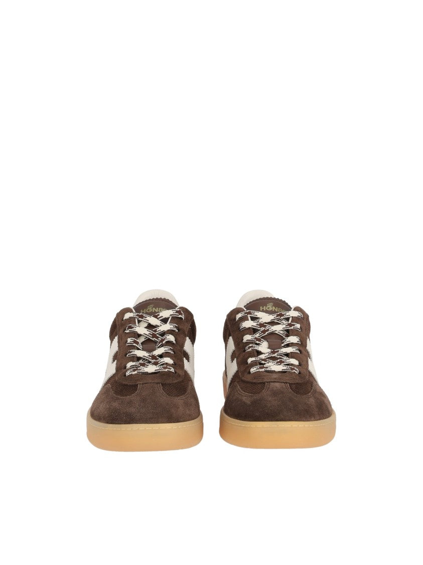 Hogan Brown Suede Hogan Cool Low-Top Sneakers