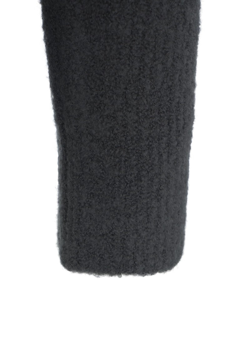 Paolo Pecora Textured Knit Cardigan With V-Neck And Button Closure