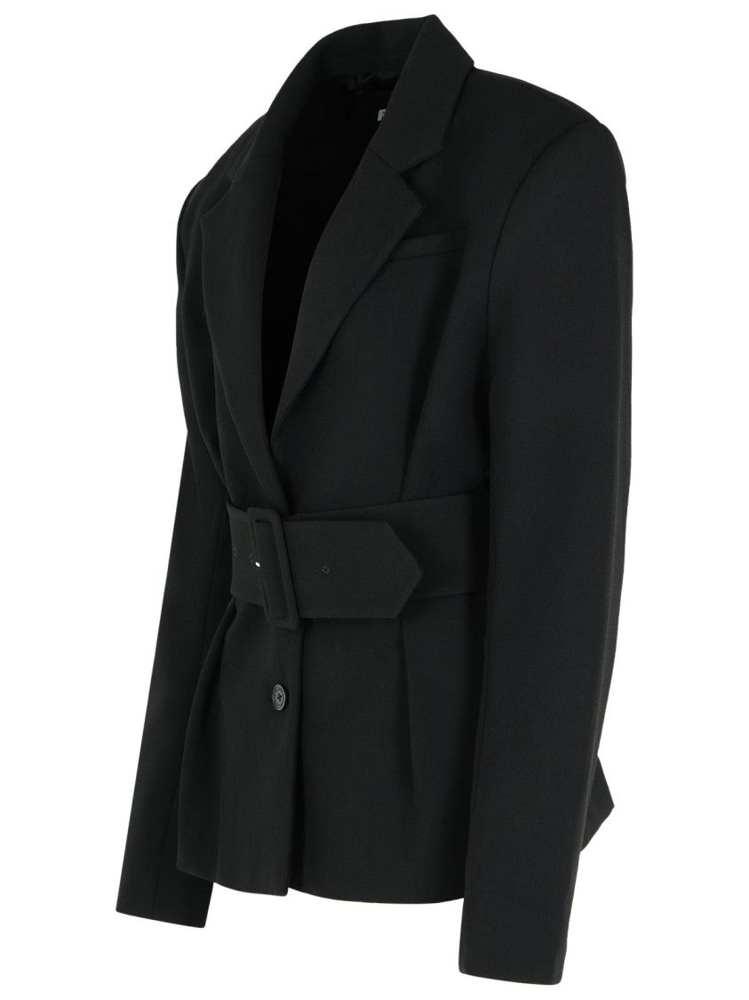 Rotate Larina' Black Polyester Blazer
