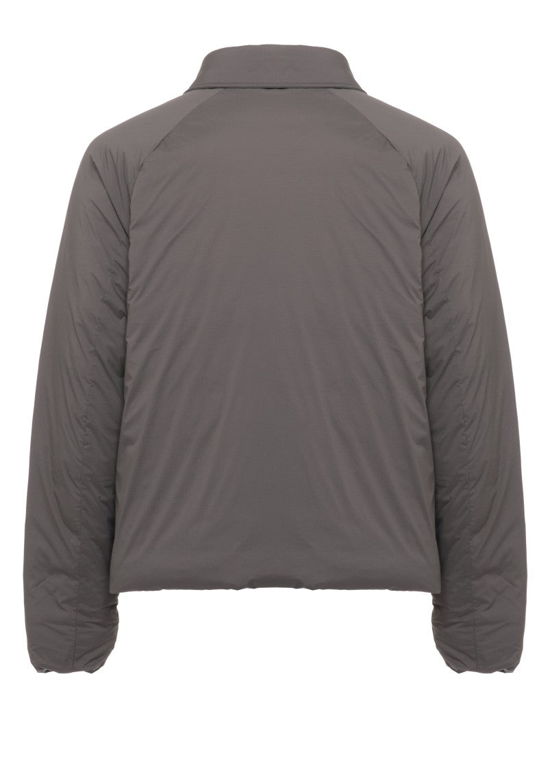 Canada Goose Structured Collar Short Padded Jacket With Front Zip Closure
