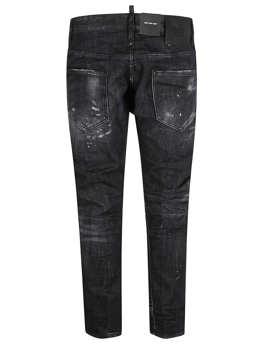 Dsquared2 Slim Fit Black Denim Jeans