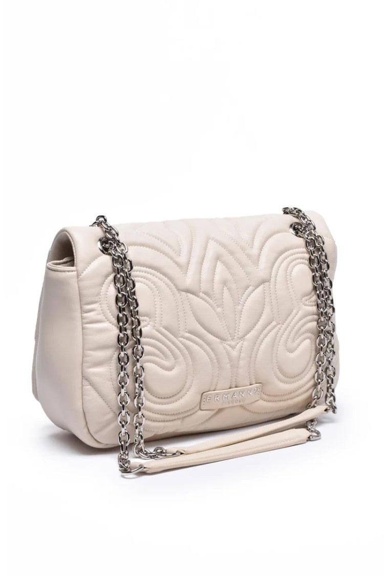 Ermanno Firenze Sveva Large Shoulder Bag - White