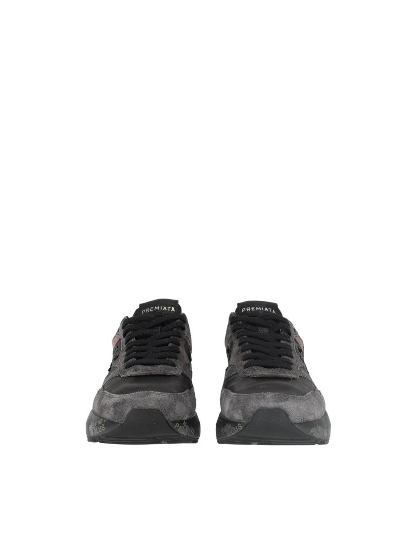 Premiata Black/Brown Mick0.1 Low-Top Sneakers