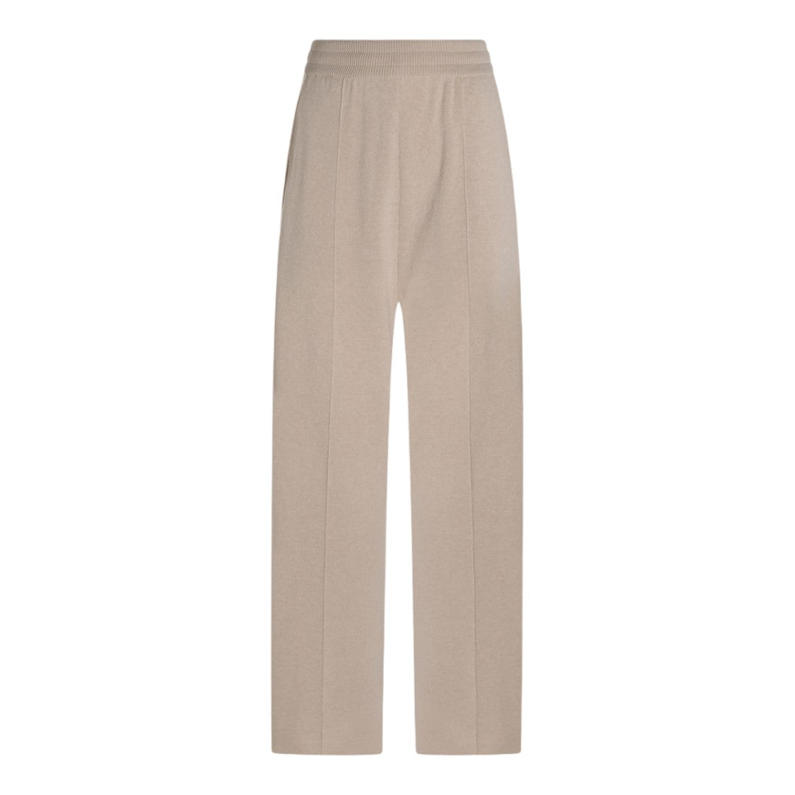 Lanvin Relaxed Straight-Leg Trousers With Ribbed Elastic Waistband