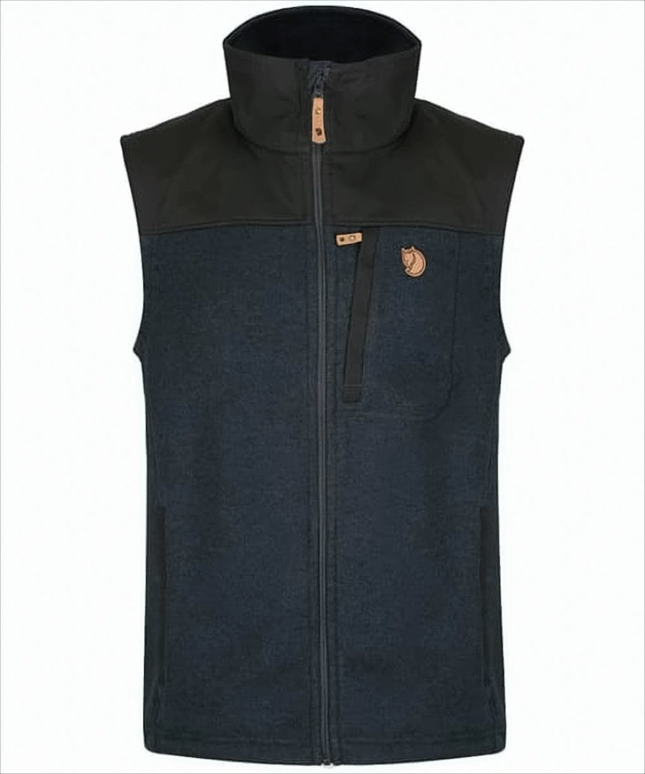 Fjallraven Kanken High-Collared Sleeveless Vest With Reinforced Shoulders