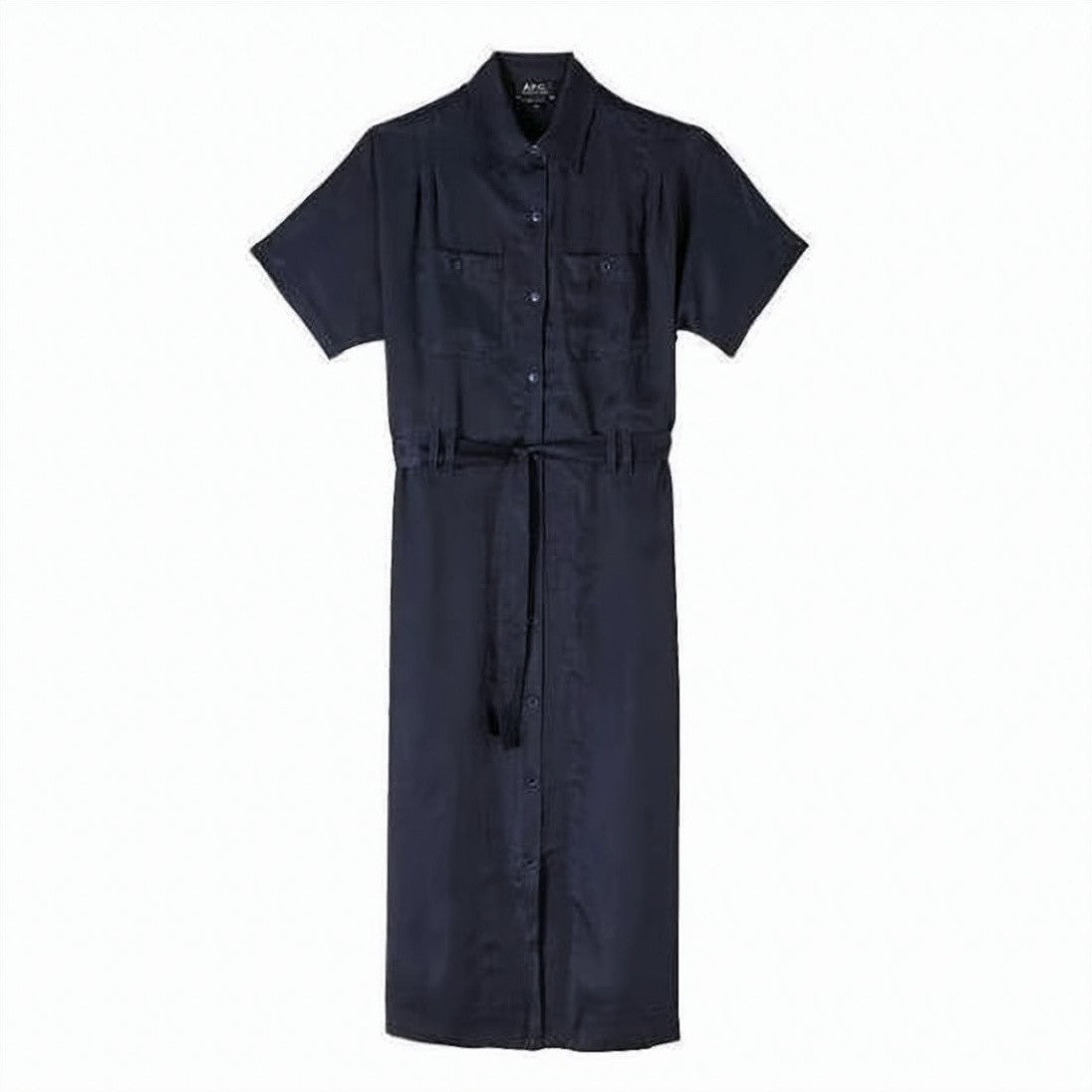 A.P.C. Button-Down Midi Dress With Classic Collar