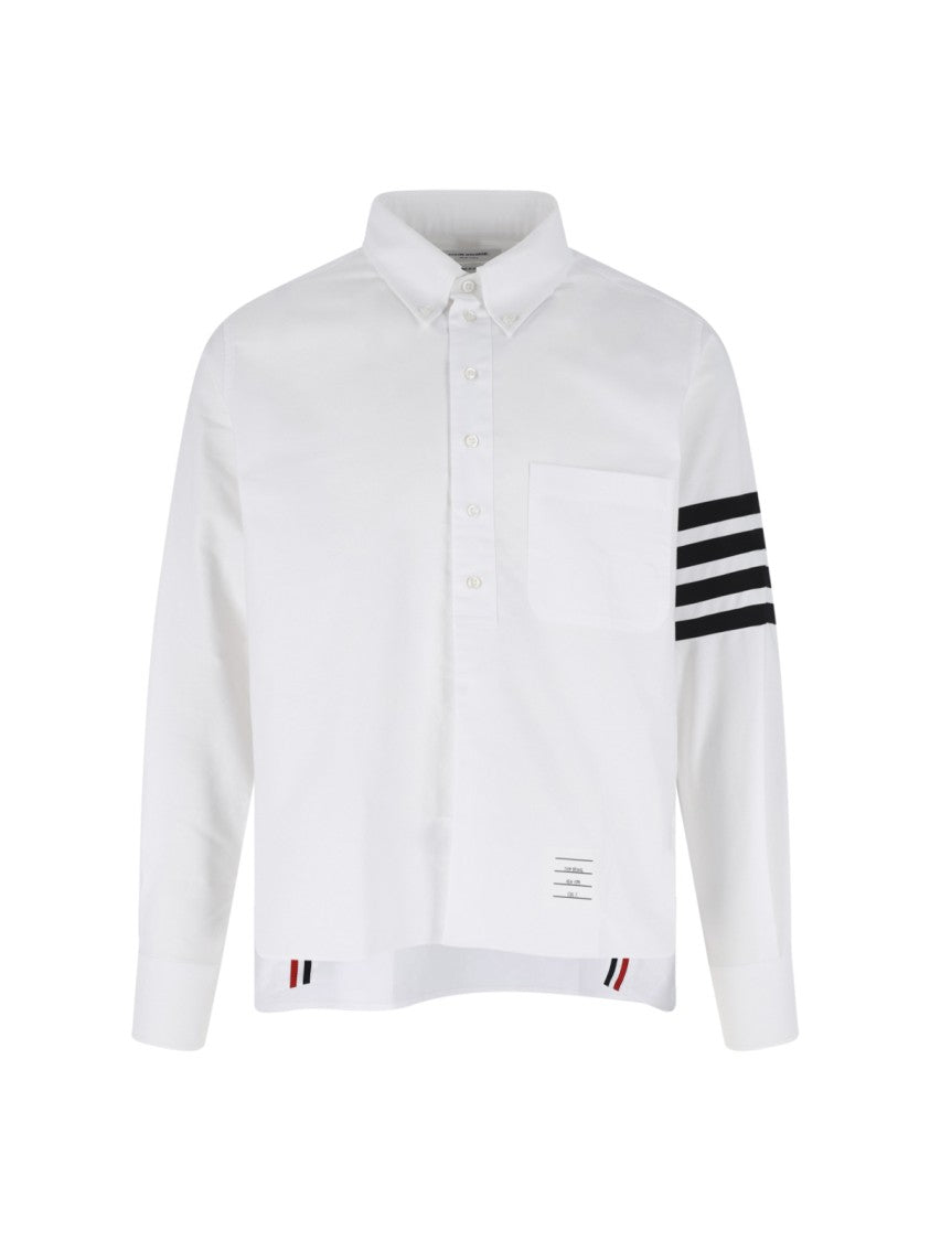 Thom Browne White 4-Bar Oxford Shirt