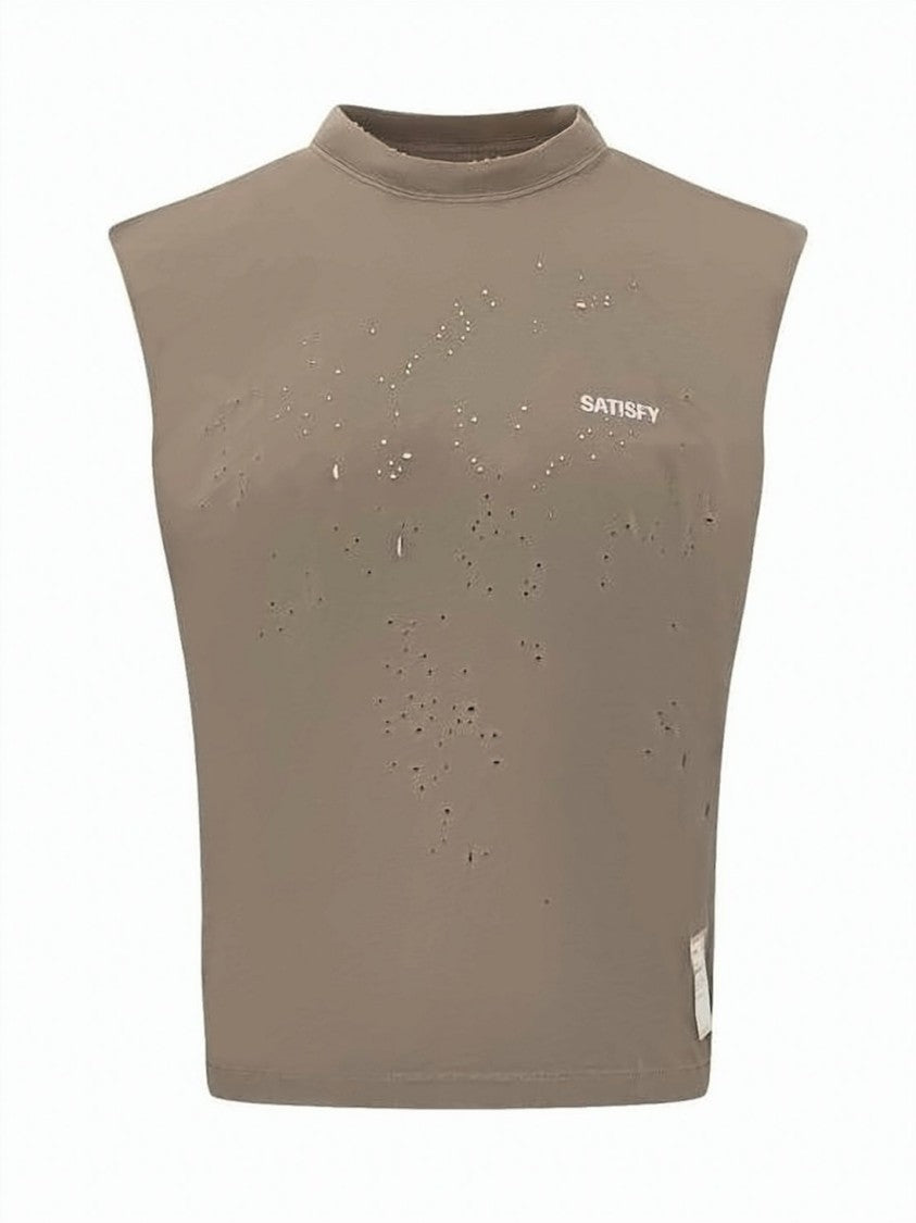 Satisfy Boxy Cropped Muscle T-Shirt In Organic Cotton