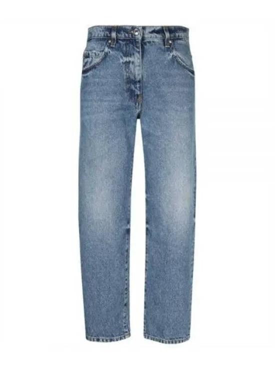 Msgm Mid-Blue Denim Pants With Classic Five-Pocket Styling