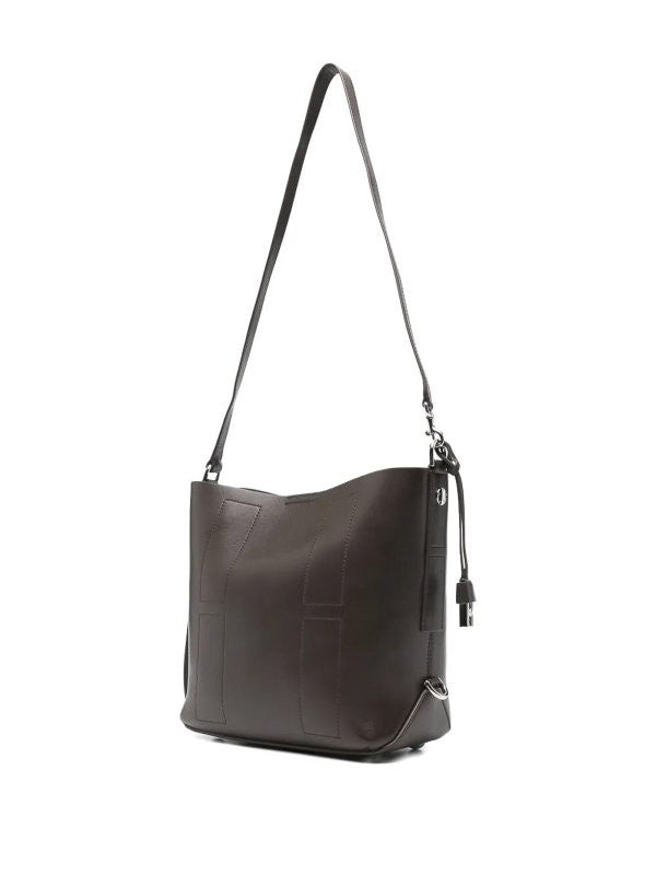 Hogan Refined Palissandro Leather Hobo Tote