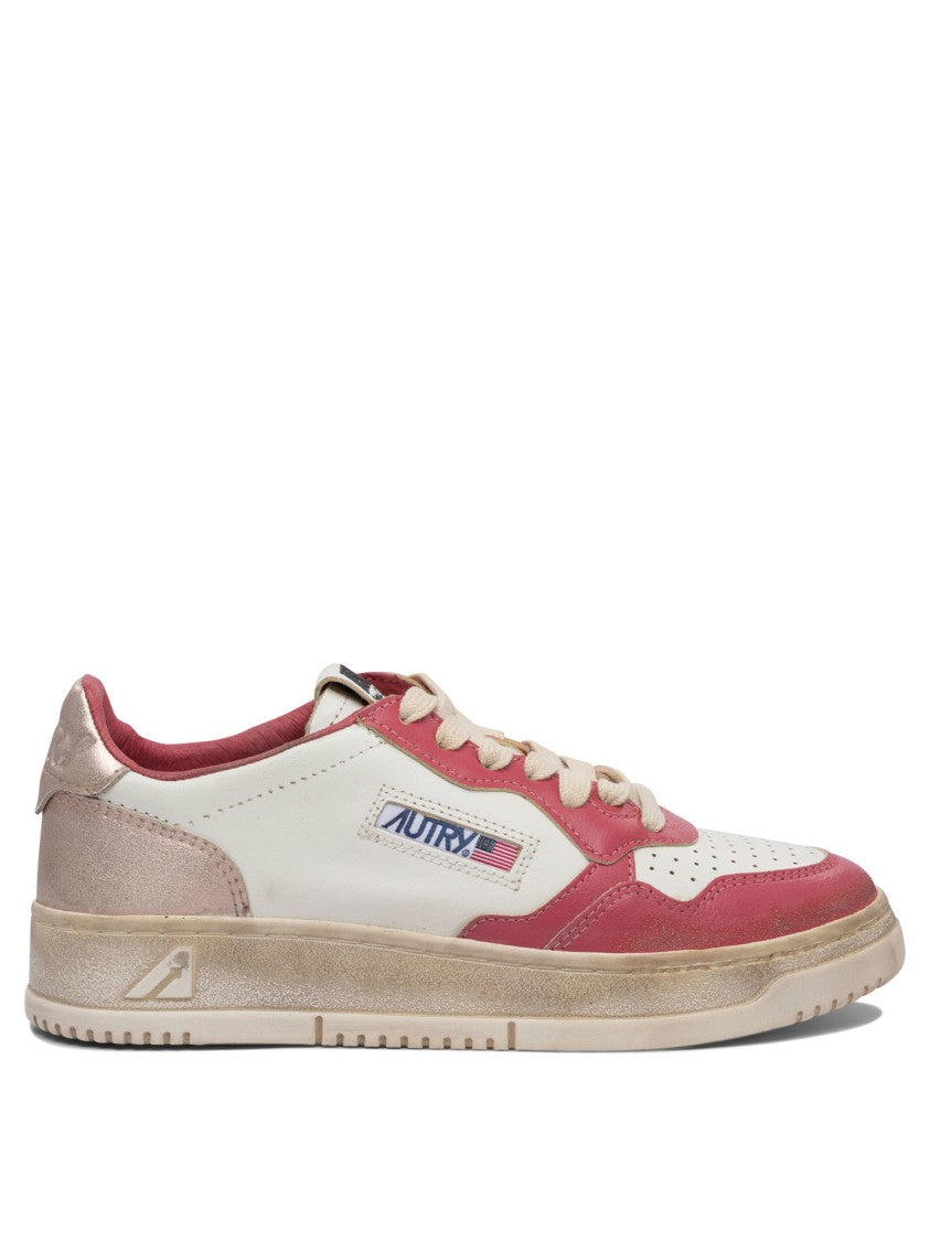 Autry Low-Top Sneakers With Smooth Leather And Suede Panels