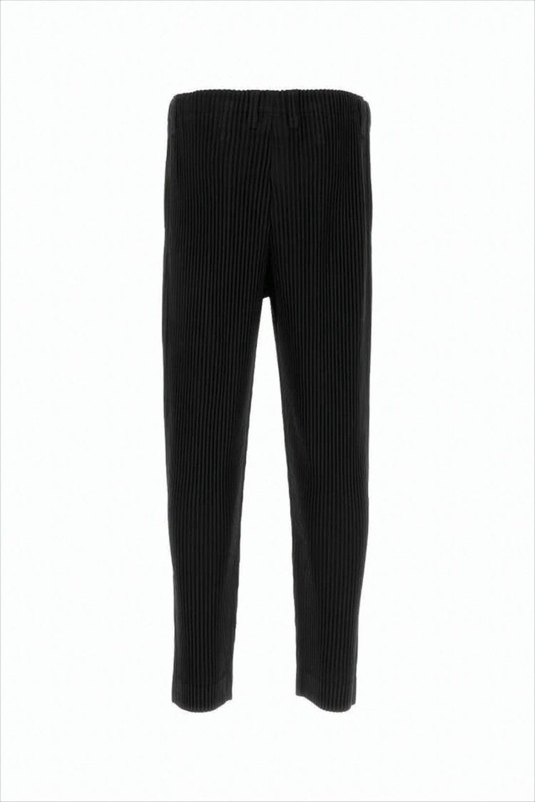 Homme Plissé Issey Miyake Cropped Pleated Jogger Pants With Subtle Sheen
