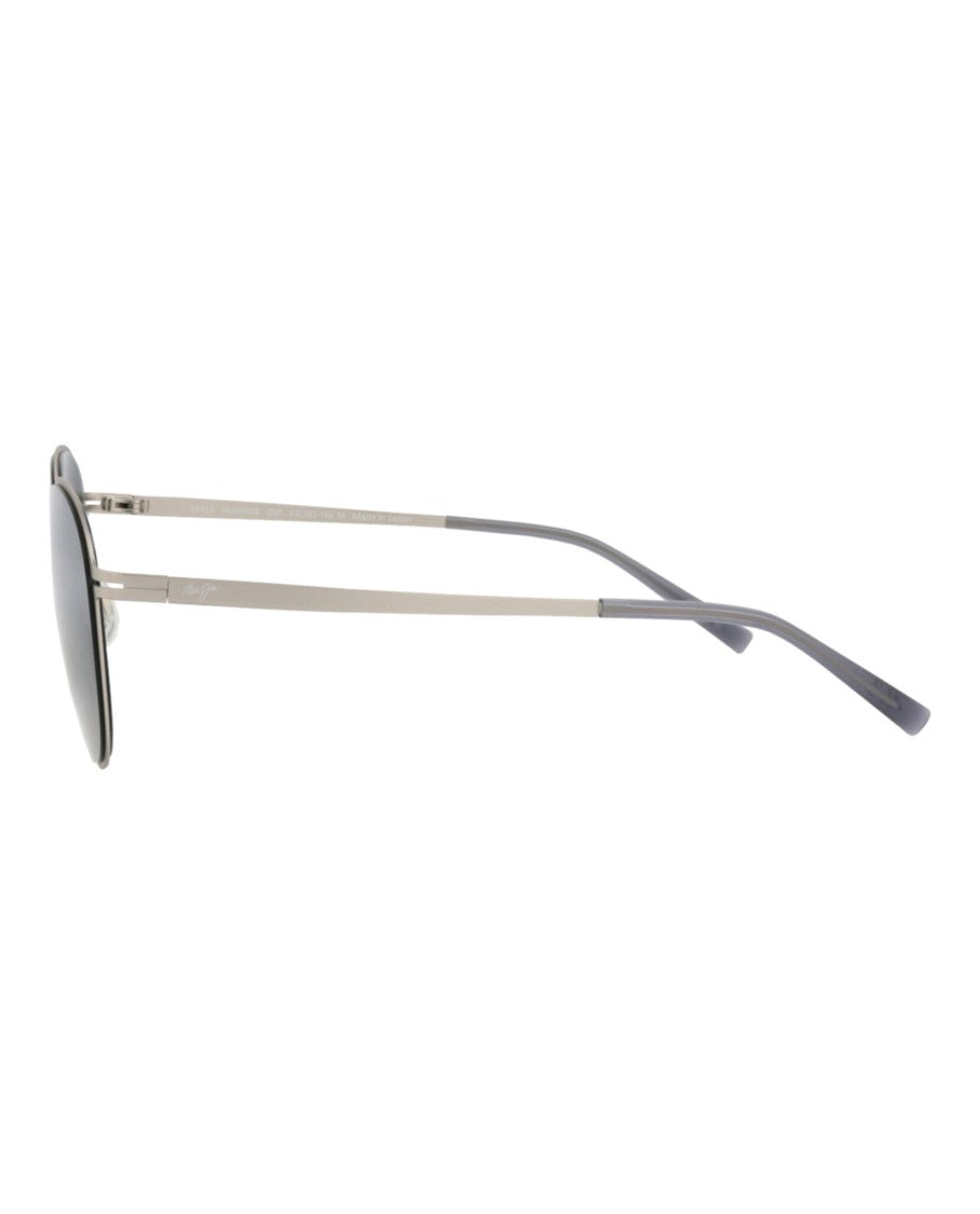 Maui Jim Round-Frame Metal Sunglasses