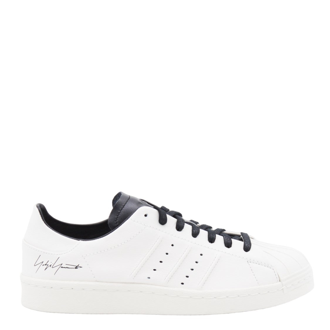 Y-3 Smooth White Leather Low-Top Sneakers