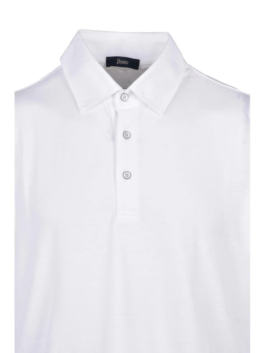 Herno White Cotton Polo