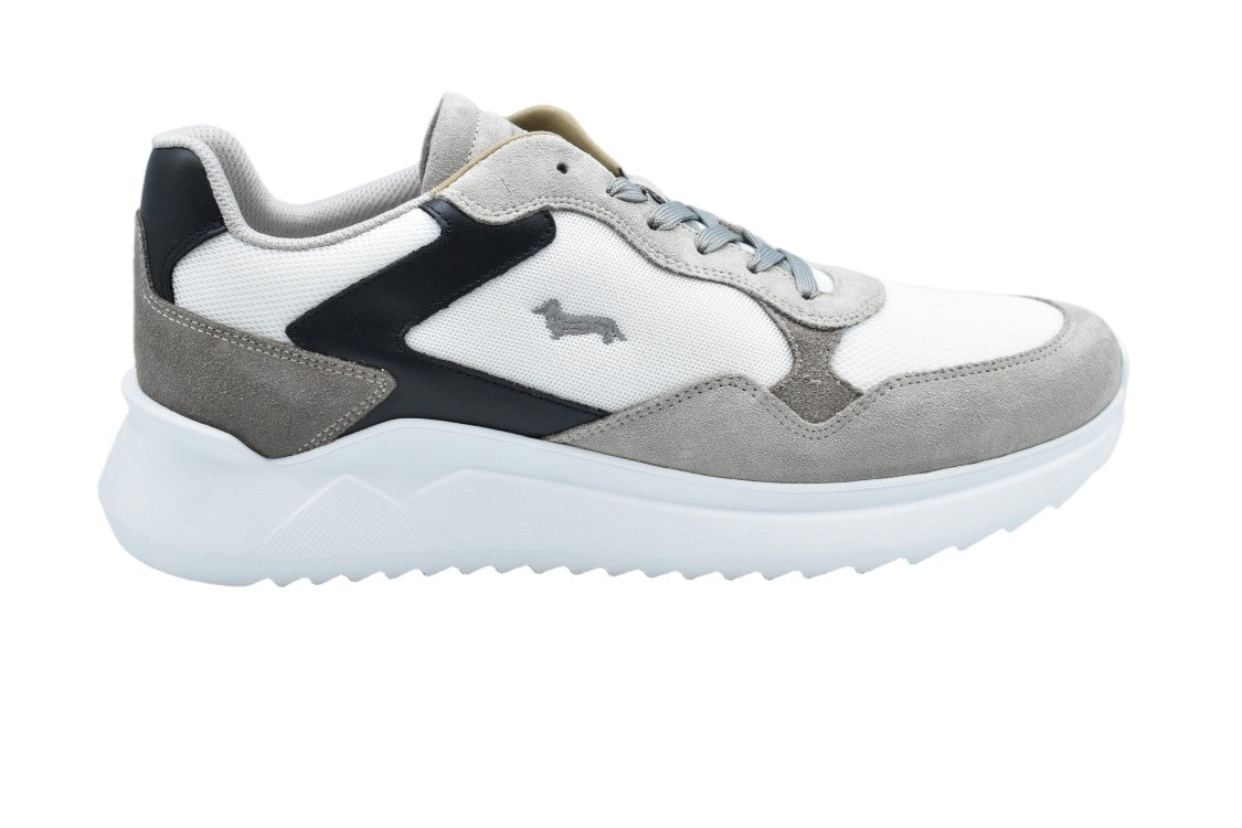 Harmont & Blaine Beige Bianco Laced Comfort Stylish Low Shoes