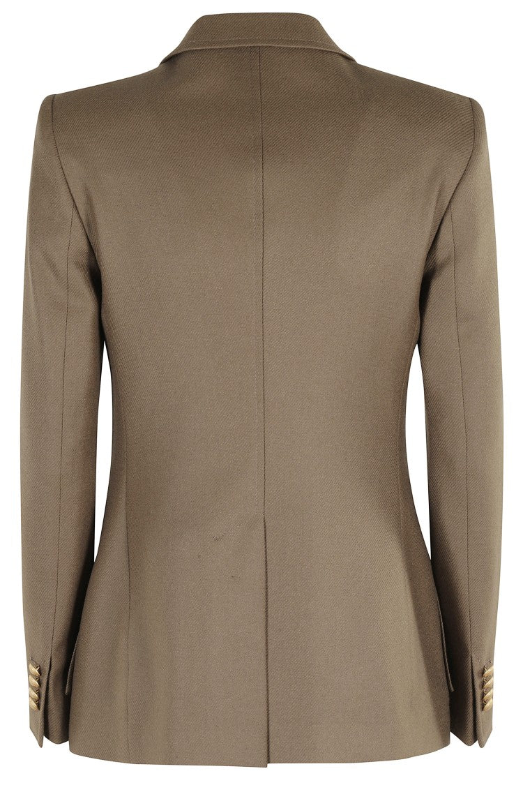 Tagliatore Double-Breasted Tailored Wool Jacket With Notch Lapel