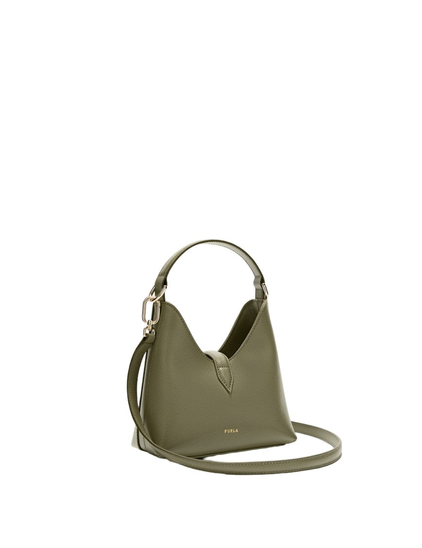 Furla Iride Mini Leather Bag, Avocado Green