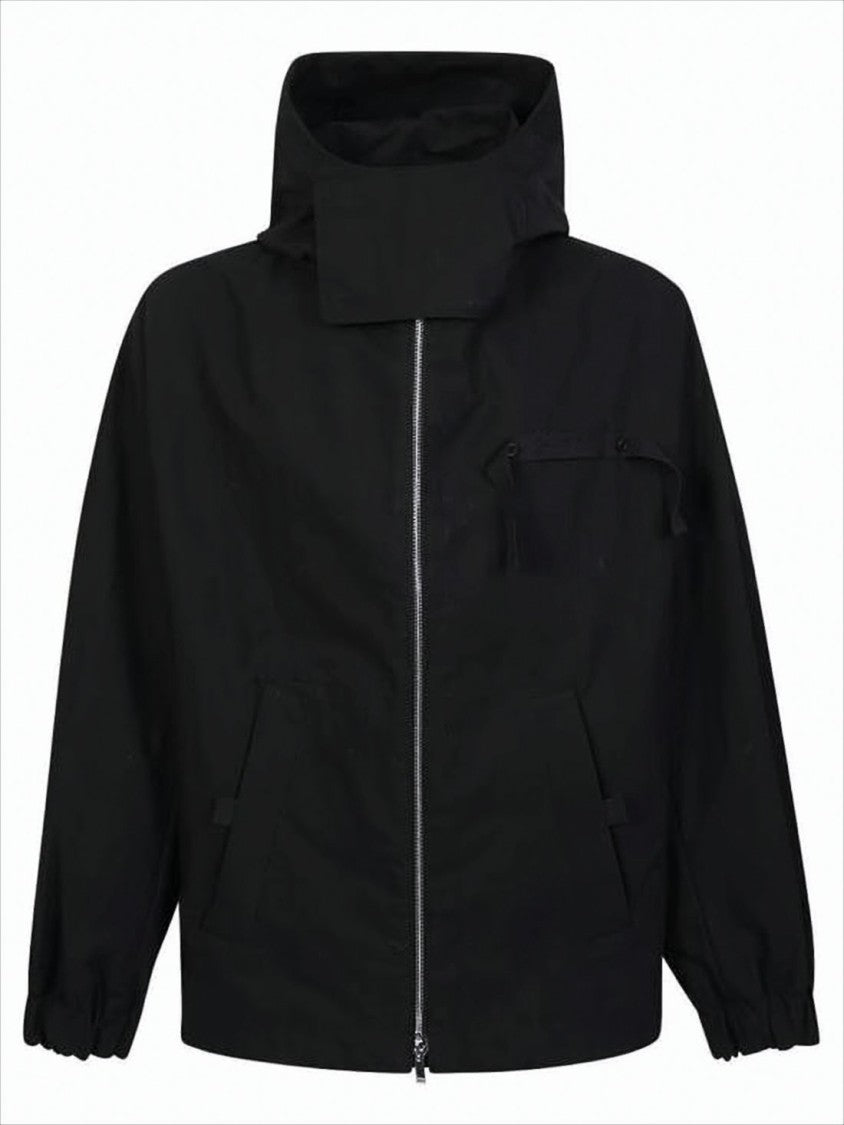 Jacquemus Boxy Black Jacket With High Collar