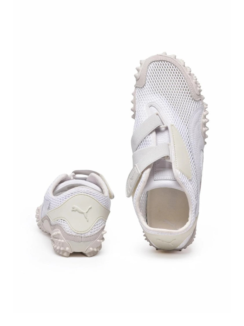 Puma White Polyester Mesh Sneakers