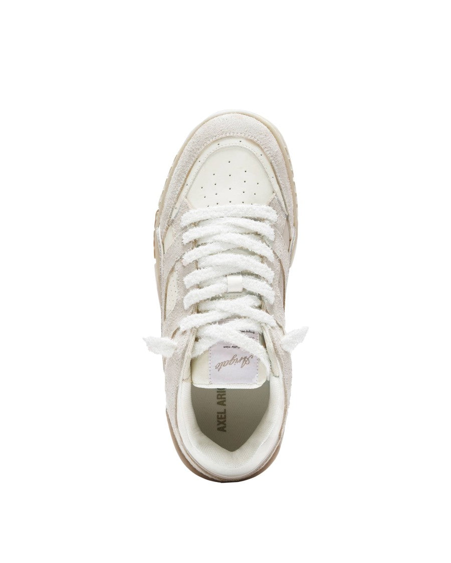 Axel Arigato Area Lo Fluffy Sneakers White/Beige/Grey