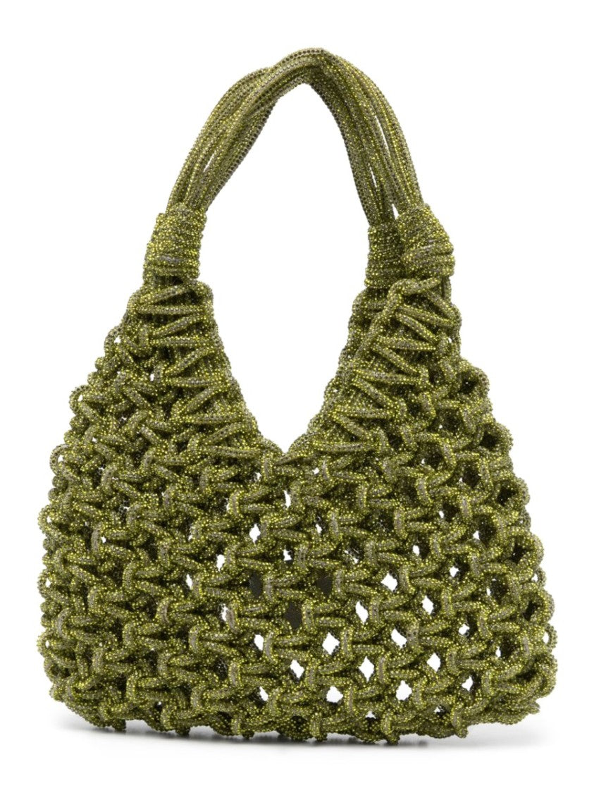 Hibourama Natural Open-Weave Chunky Braided Shoulder Bag