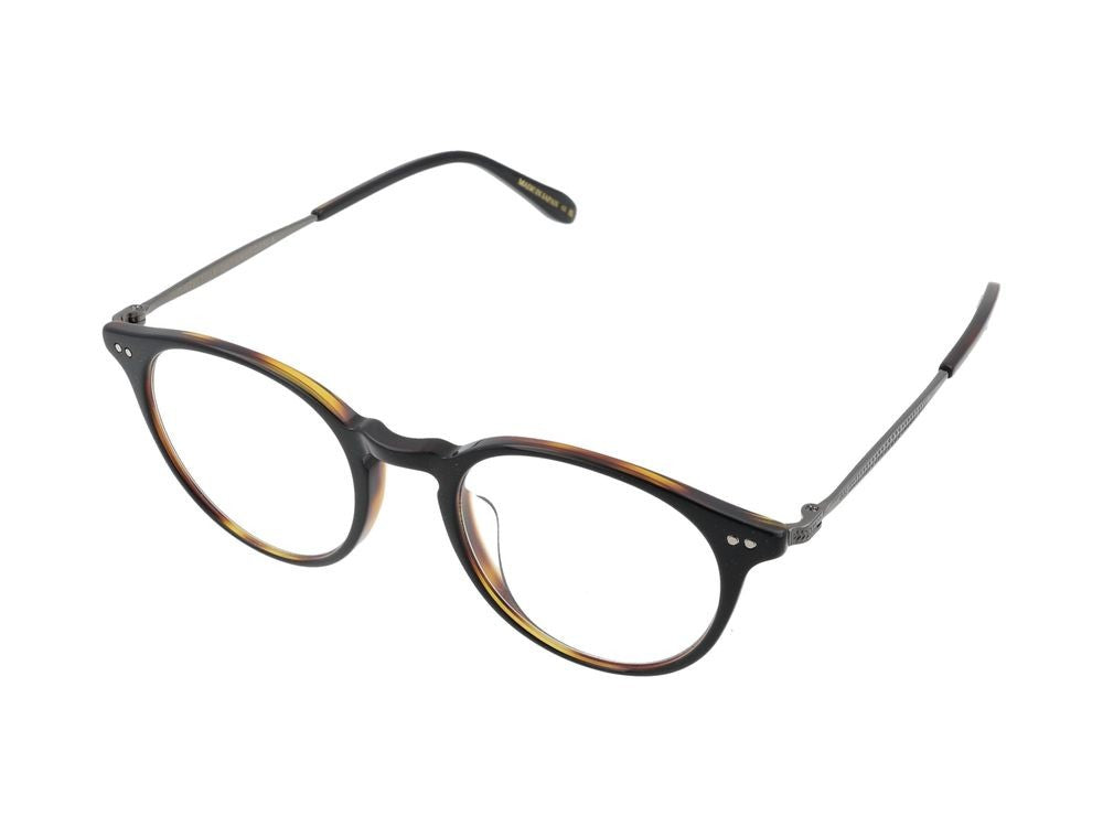 Garrett Leight Rounded Gunmetal Accent Acetate Optical Glasses