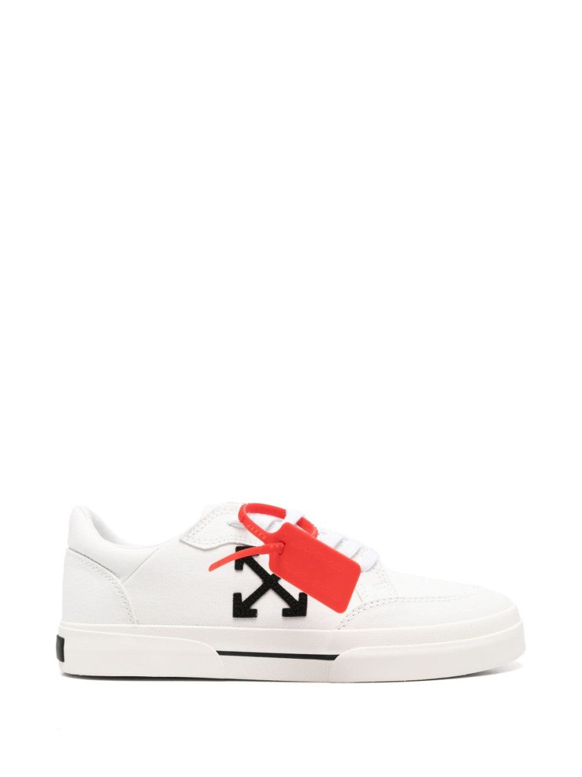 Off-White White Low-Top Arrow Logo Sneakers