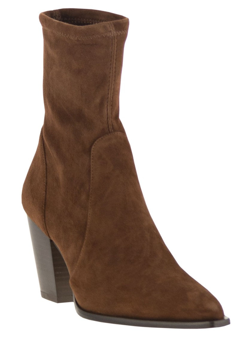 Stuart Weitzman Jolene - Suede Ankle Boots