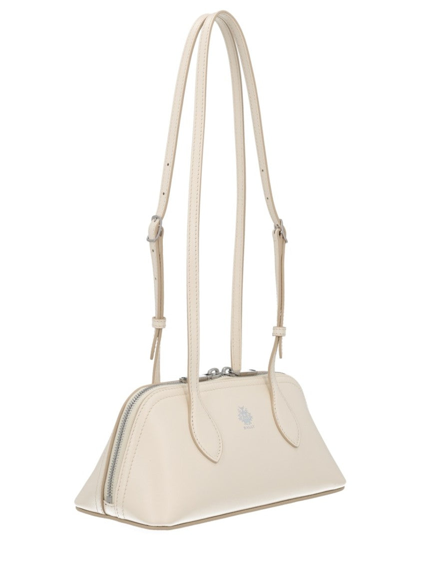Bally Praline S Structured Leather Handbag