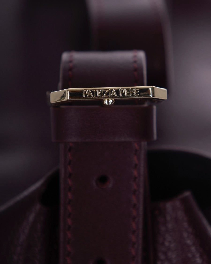 Patrizia Pepe Never Complete Purple Red Shoulder Bag