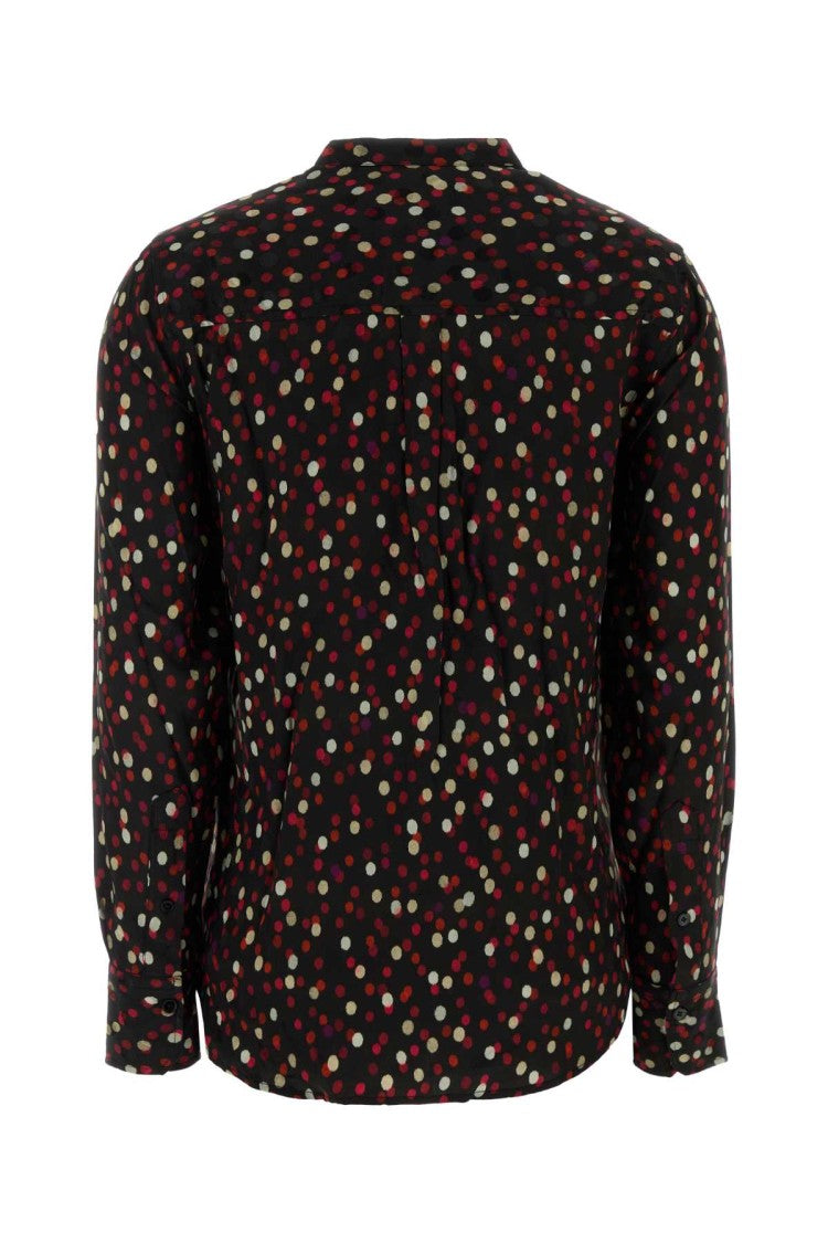 Isabel Marant Printed Stretch Silk Rusak Shirt