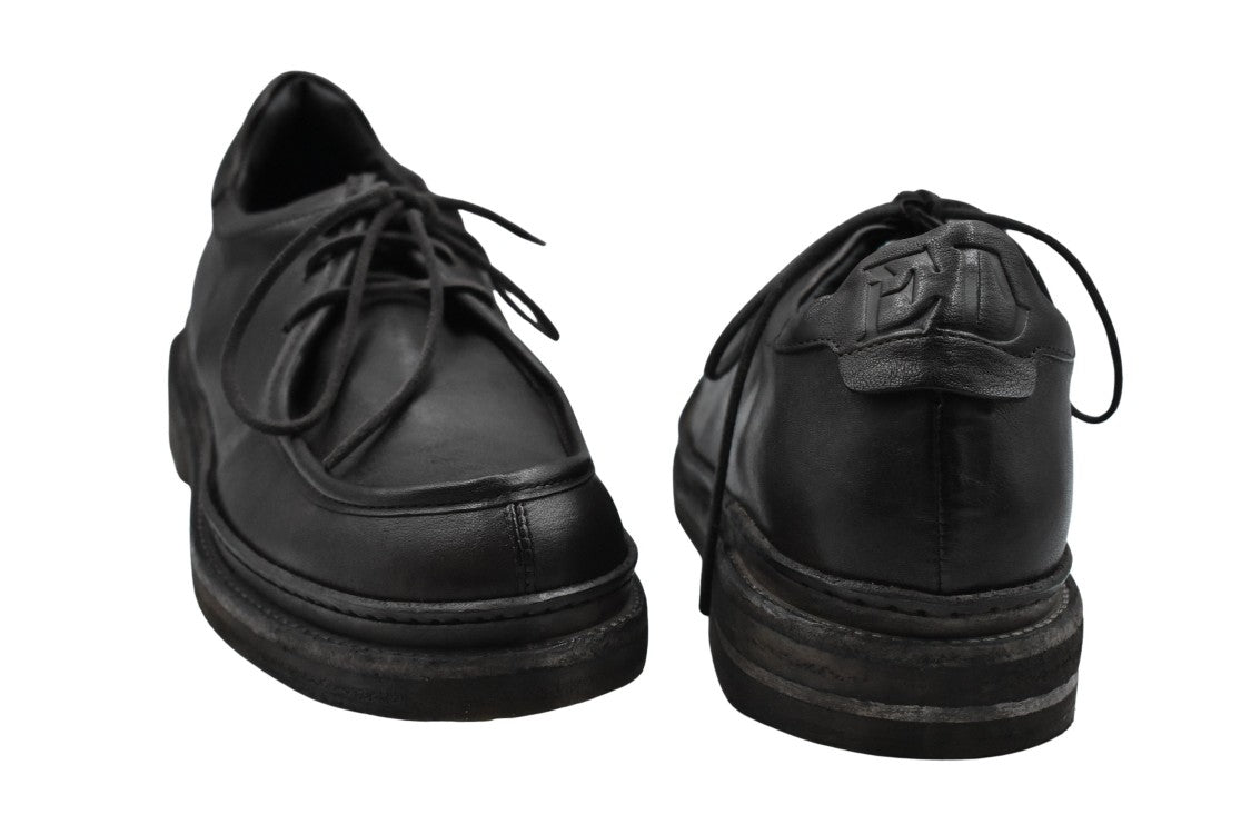 Ernesto Dolani Lace-Up Shoes With Sole And Embossed Detailing