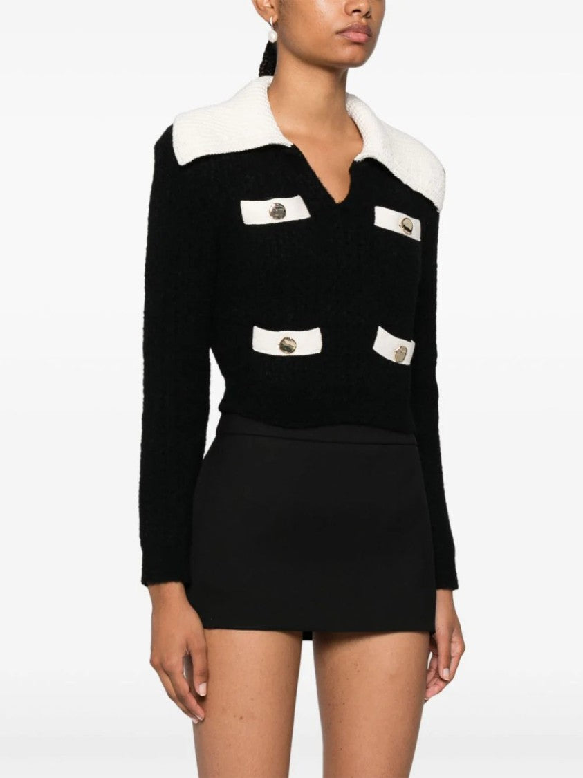 Self-Portrait Cropped Sweater