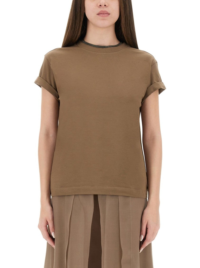 Brunello Cucinelli Refined Cotton Jersey T-Shirt With Timeless Appeal