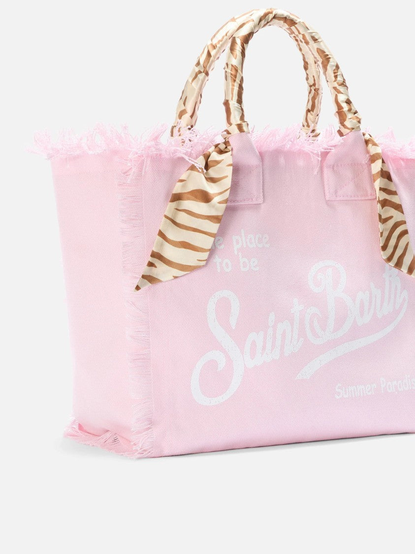 Mc2 Saint Barth Spacious Tote Bag With Frayed Edges