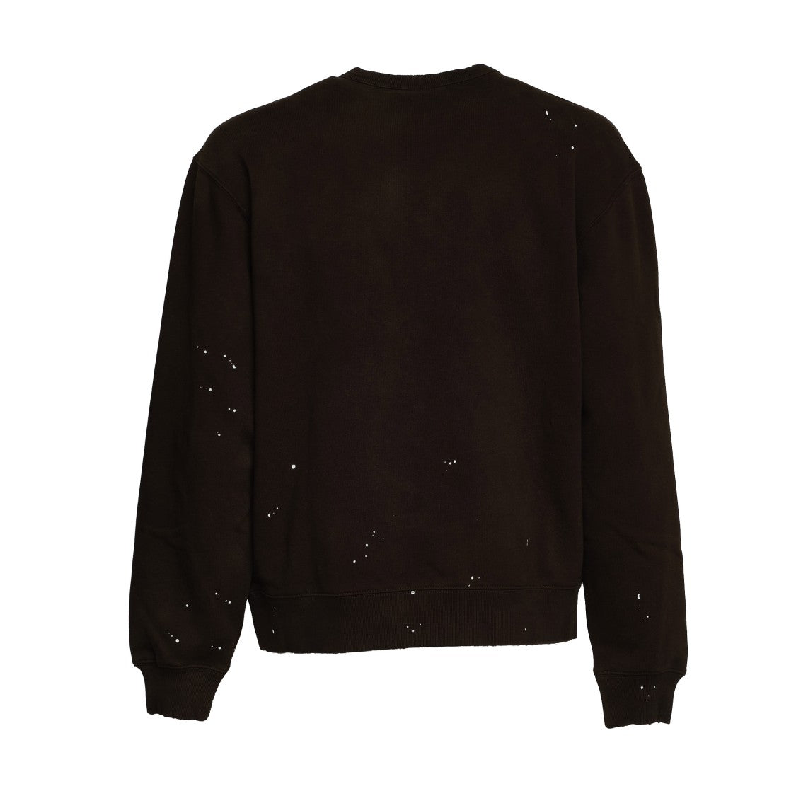 Carhartt Wip Distressed Black Cotton Sweatshirt With Relaxed Fit And Logo