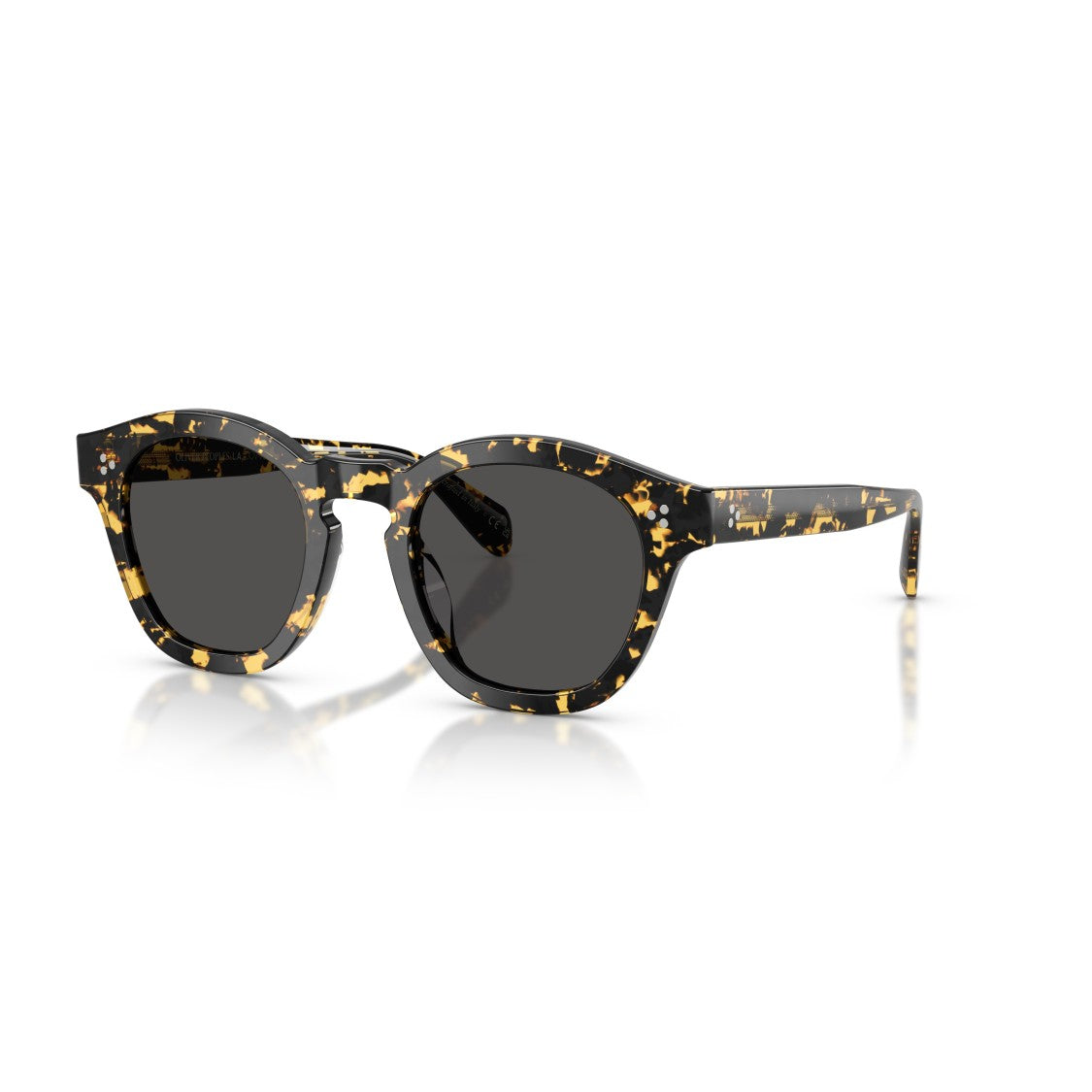 Oliver Peoples 0Ov5382su Round Tortoiseshell Acetate Sunglasses With Keyhole Bridge