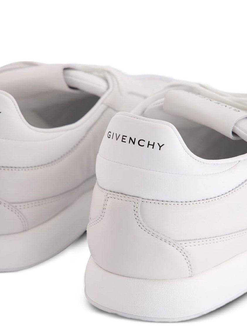 Givenchy White Silk And Nylon Lace Sneakers