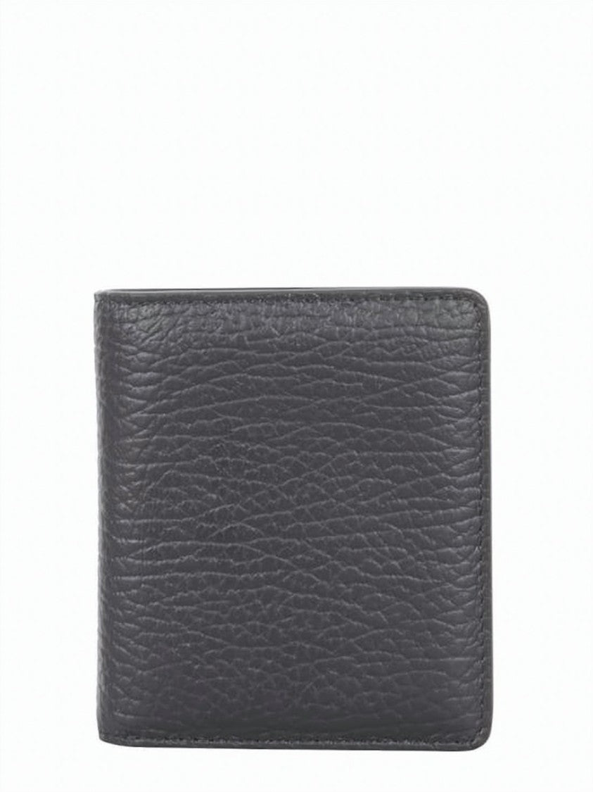 Maison Margiela Textured Cowhide Leather Compact Bifold Wallet