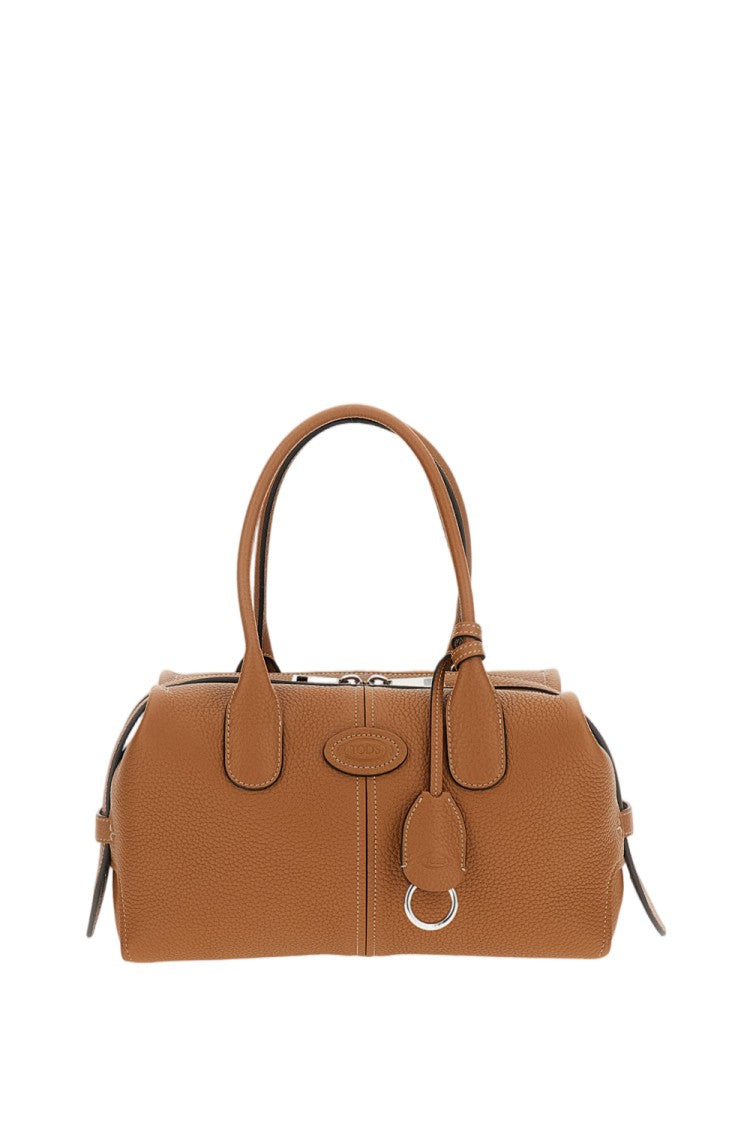 Tod's Brown Dbk Boston Small Tumbled Leather Bag