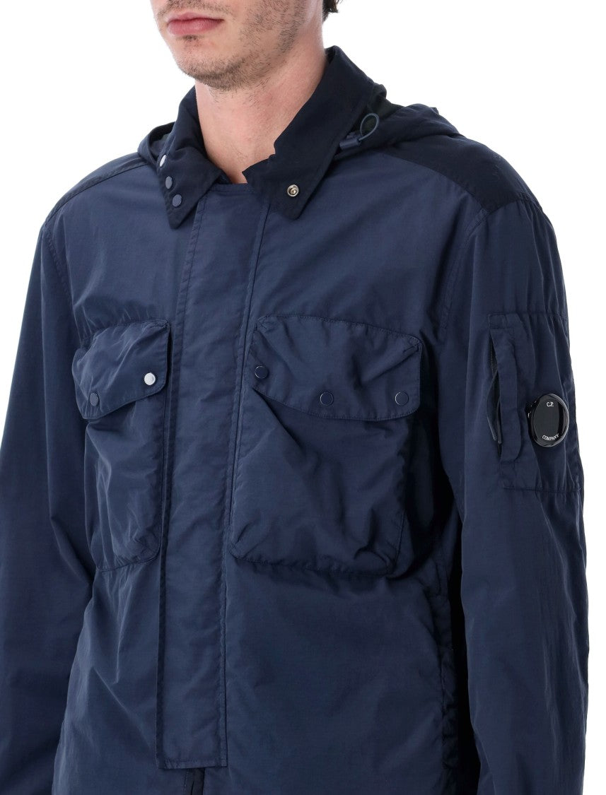 C.P. Company Flatt Nylon Overshirt With Hood