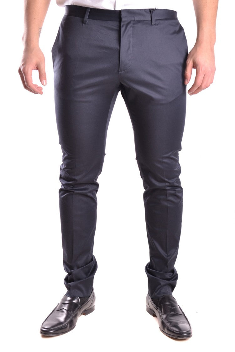 Dsquared2 Tailored Navy Trousers With Refined Silhouette