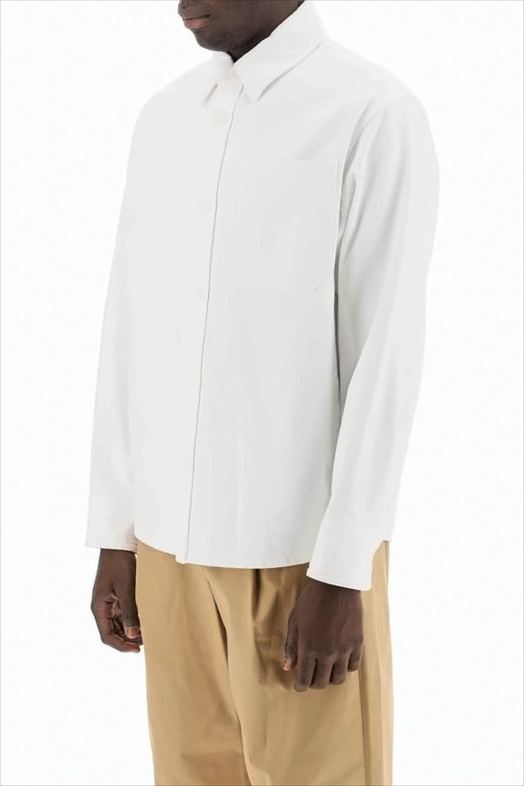 A.P.C. Long-Sleeve White Shirt With Classic Collar