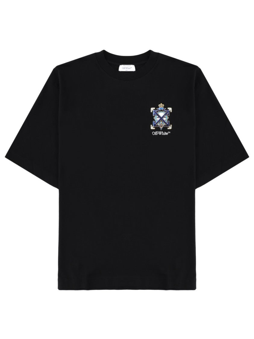 Off-White Black Interconnected Emblem Graphic Cotton T-Shirt