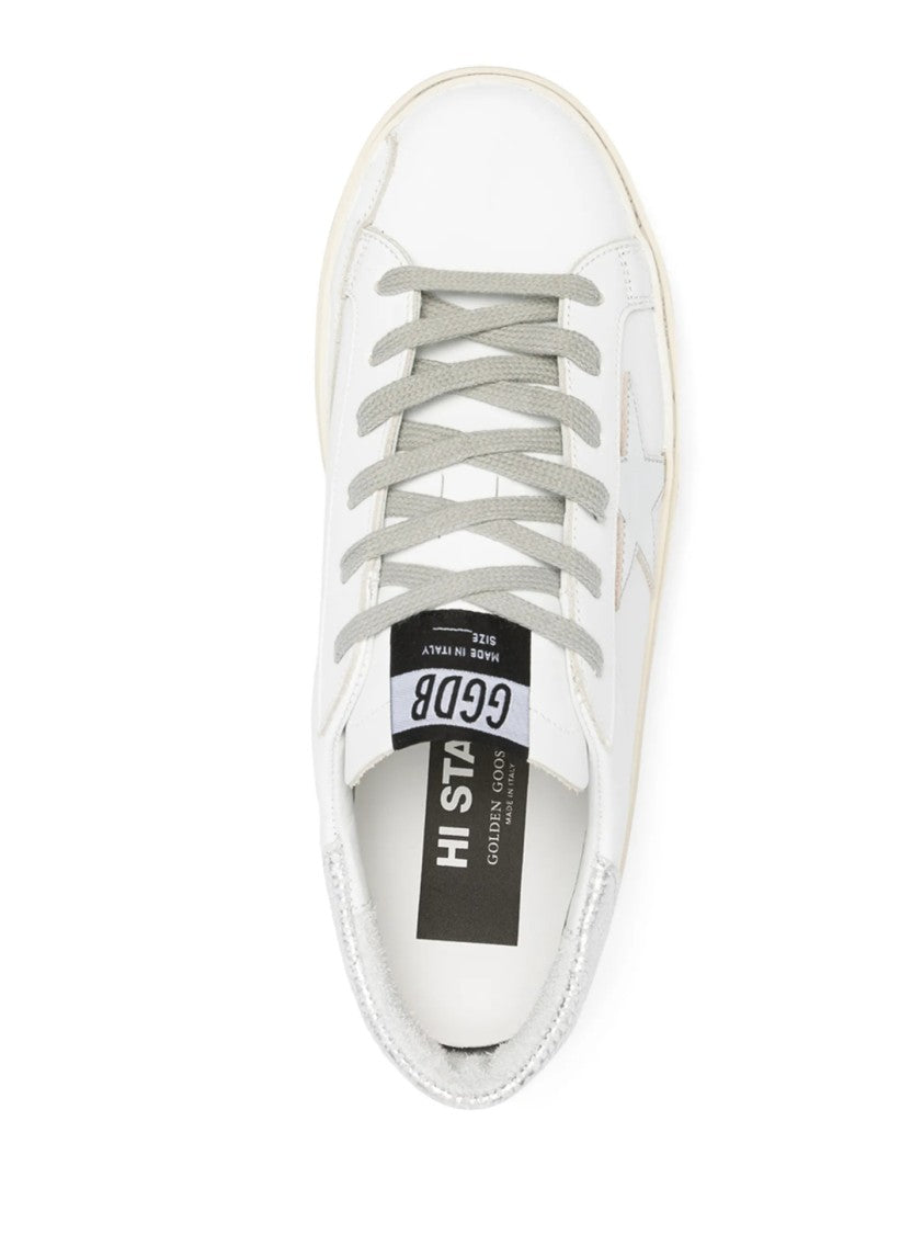 Golden Goose White Leather Sneakers